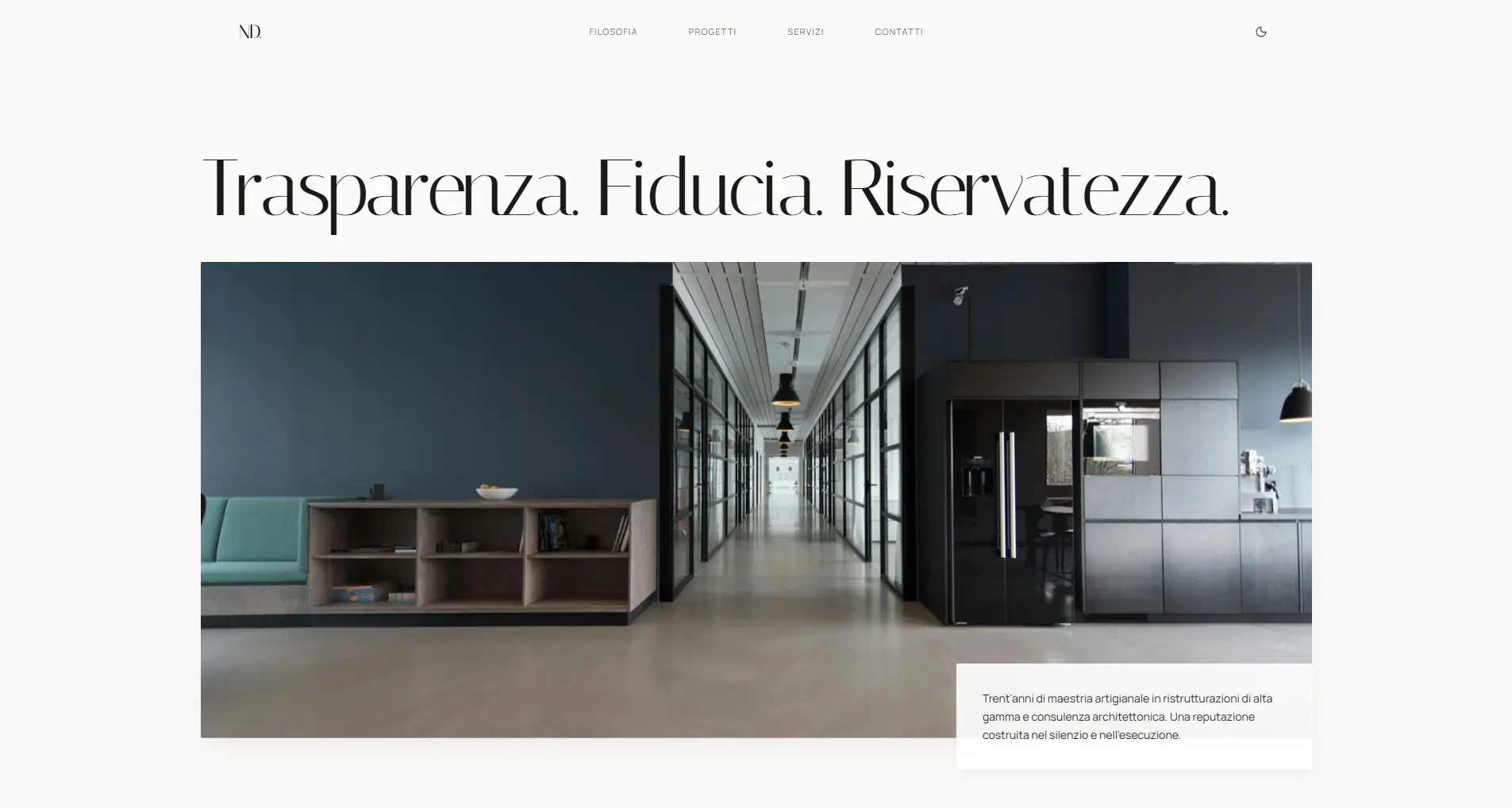 Nicola Dona Homepage screenshot